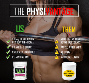 compare FLOW with popular electrolyte powders