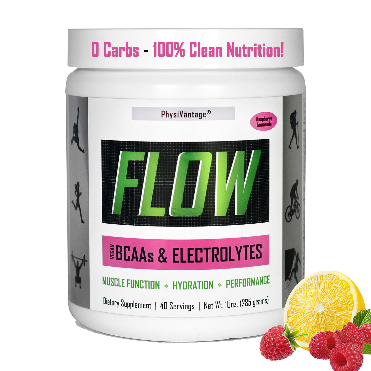 Flow electrolyte powder by PhysiVantage
