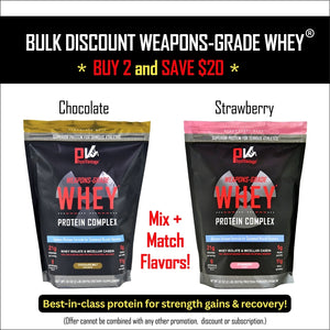 Weapons-Grade Whey® Protein Bulk Discount (2 Bags - 4 lbs total)