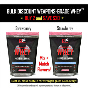 Weapons-Grade Whey® Protein Bulk Discount (2 Bags - 4 lbs total)