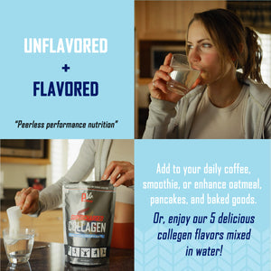 Supercharged Collagen is available in 6 deliciouns flavors