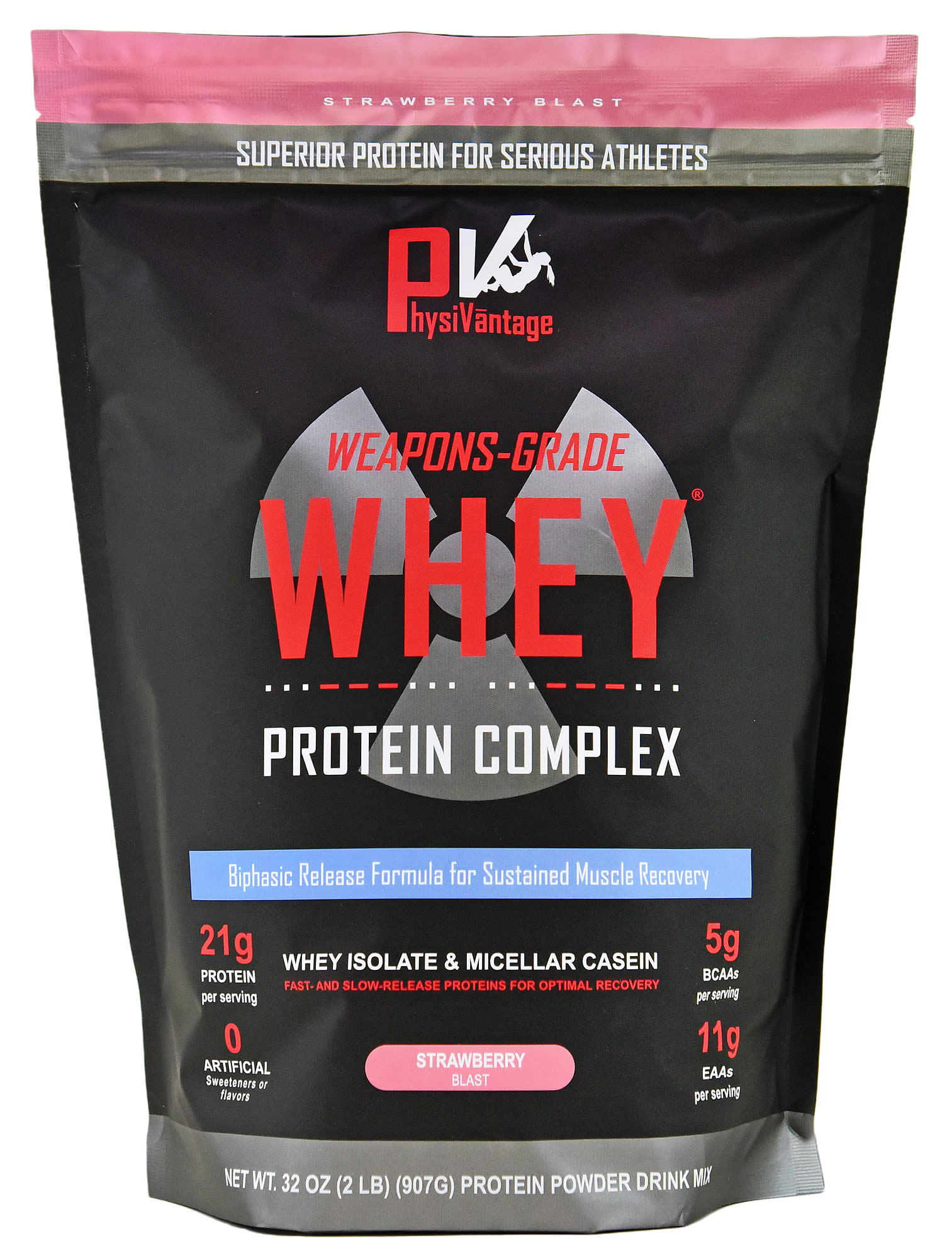 Strawberry Weapons-Grade Whey protein