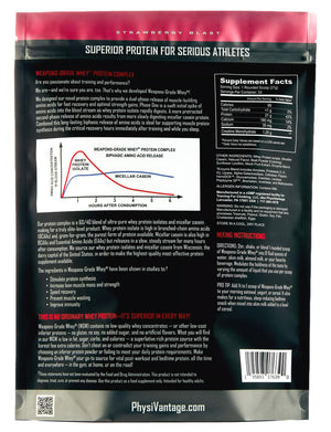 Strawberry Whey protein by PhysiVantage
